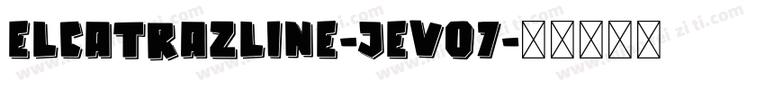 ElcatrazLine-jEV07字体转换