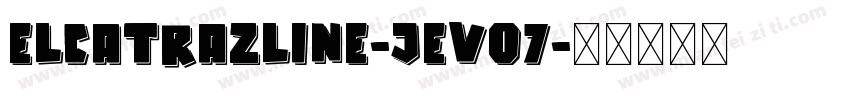 ElcatrazLine-jEV07字体转换