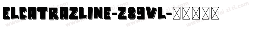ElcatrazLine-z89Vl字体转换