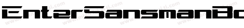 EnterSansmanBoldItal字体转换