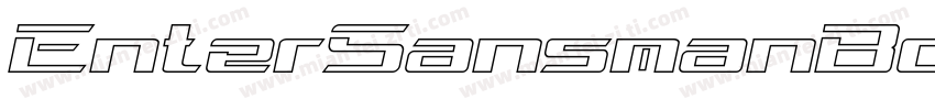 EnterSansmanBoldItalicBoldItalic字体转换