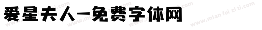 爱星夫人字体转换