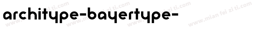 Architype-BayerType字体转换