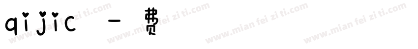 qijic修改字体转换