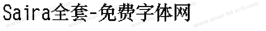 Saira全套字体转换