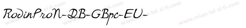 RodinProN-DB-GBpc-EU字体转换