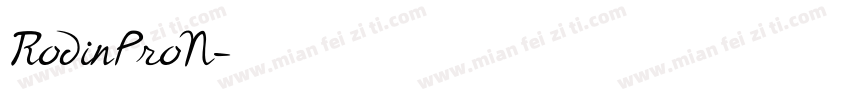 RodinProN字体转换