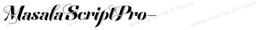 MasalaScriptPro字体转换