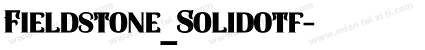 Fieldstone_Solidotf字体转换