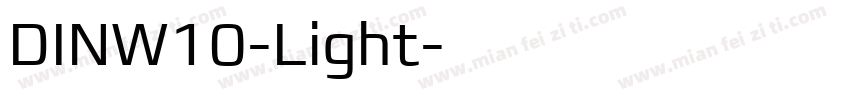 DINW10-Light字体转换