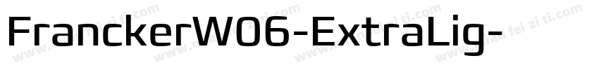 FranckerW06-ExtraLig字体转换
