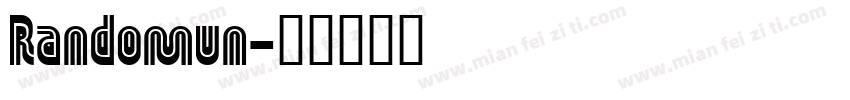 Randomun字体转换