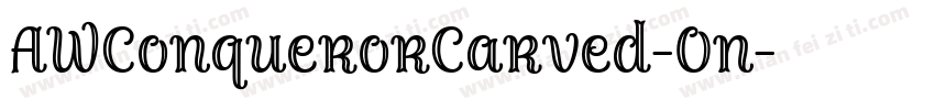 AWConquerorCarved-On字体转换