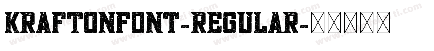 KRAFTONFont-Regular字体转换