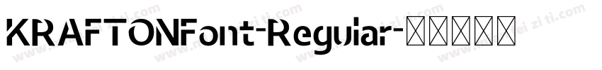 KRAFTONFont-Regular字体转换