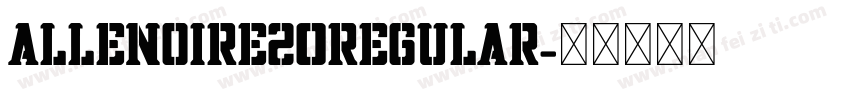 Allenoire20Regular字体转换