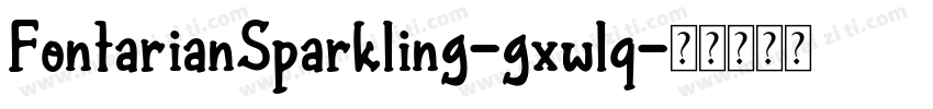 FontarianSparkling-gxwlq字体转换
