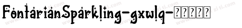 FontarianSparkling-gxwlq字体转换