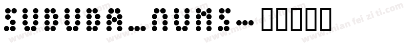 Sududa_Nums字体转换
