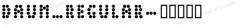 daum_regular字体转换
