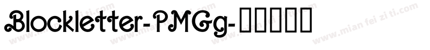 Blockletter-PMGg字体转换