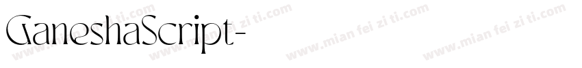GaneshaScript字体转换