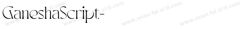 GaneshaScript字体转换