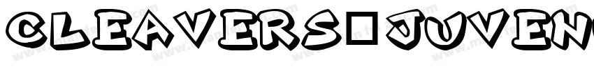 Cleavers_Juvenua字体转换