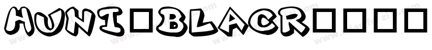 Huni_Blacr字体转换