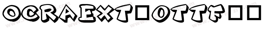 OCRAEXT_0TTF字体转换