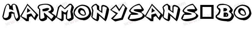 harmonysans-bold_字体转换