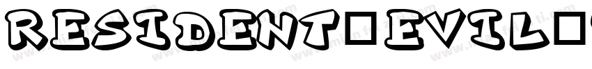 resident_evil_7.otf字体转换