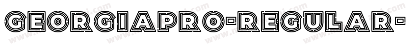 GEORGIAPRO-REGULAR字体转换