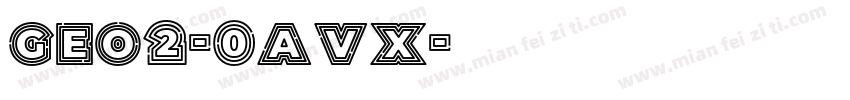 Geo2-0aVX字体转换