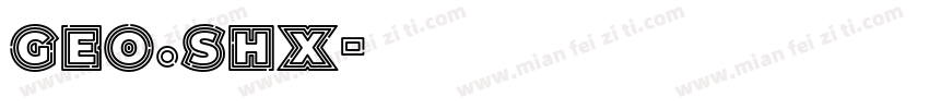 geo.shx字体转换