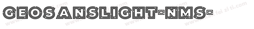 geosanslight-nms字体转换
