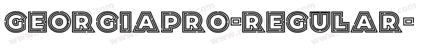 GEORGIAPRO-REGULAR字体转换