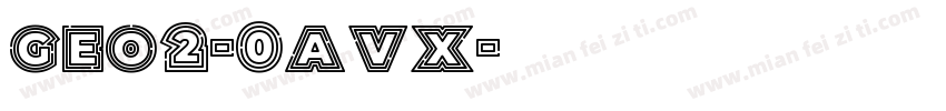 Geo2-0aVX字体转换