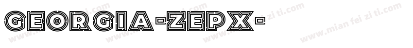 Georgia-zEPX字体转换