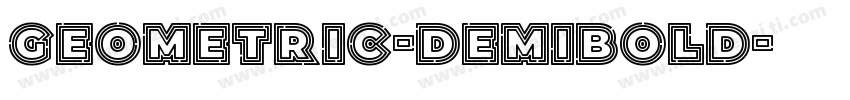 geometric-demibold字体转换