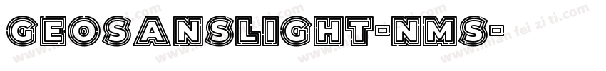 geosanslight-nms字体转换