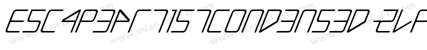 EscapeArtistCondensed-ZVpq8字体转换