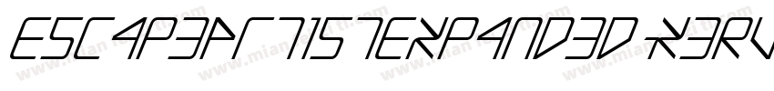 EscapeArtistExpanded-x3Rv5字体转换
