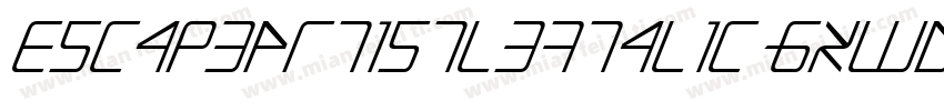 EscapeArtistLeftalic-gxwDR字体转换