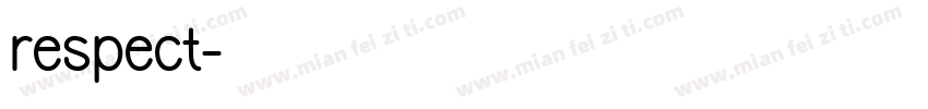 respect字体转换