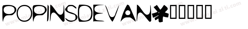POPINSDEVAN字体转换