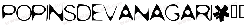 POPINSDEVANAGARI字体转换
