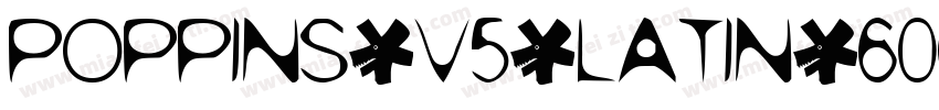 poppins-v5-latin-600字体转换