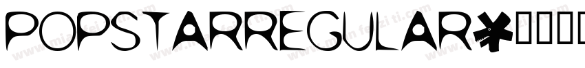 popstarregular字体转换