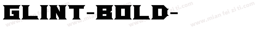 Glint-Bold字体转换